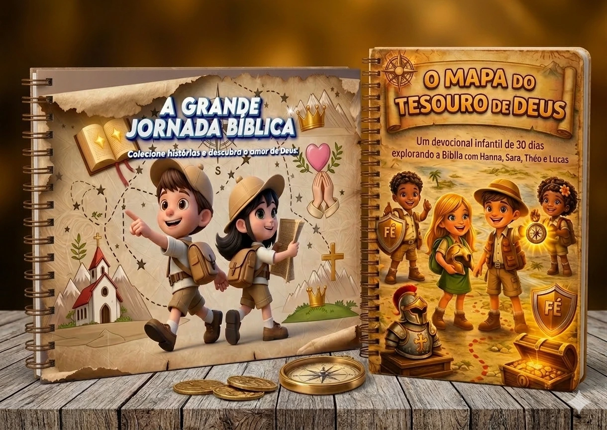 Kit Devocional Kids + Álbum de Figurinhas