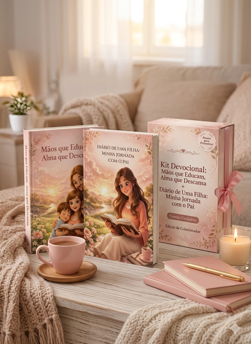 Devocional Mãos que educam Alma que descansa + Diário de uma filha